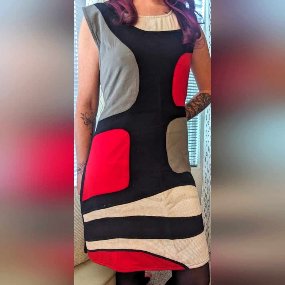 Hand broidered midi dress